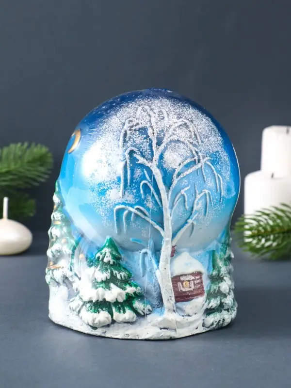 Свеча фигурная "Зимний вечер" 11х11х14 см