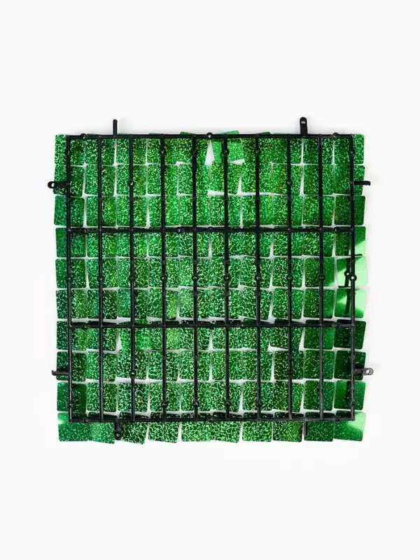 Панель с пайетками для фотозоны 30&times;30 см зеленая