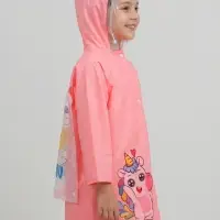 Дождевик детский, рост 100-110, розовый