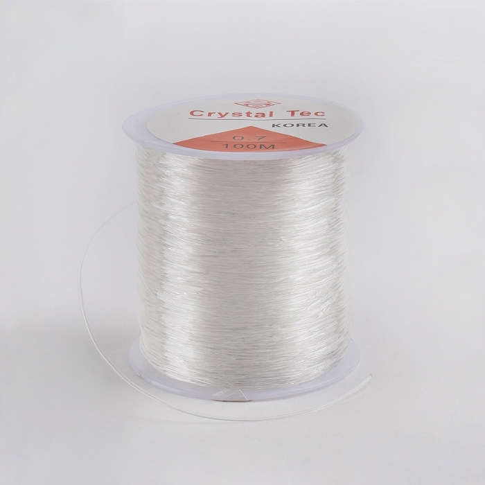 Нить силиконовая (резинка) d=0.7 мм, L=100 м, прозрачная Нить силиконовая (резинка) d=0.7 мм, L=100 м, прозрачная