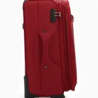 Чемодан на колёсах TEXTURA, кодовый замок, с увеличением, 42&times;26&times;68 см, 24", красный