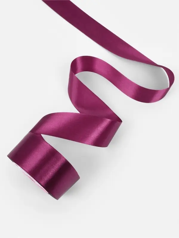 Лента атласная, 40 мм, 23&plusmn;1 м, фиолетовая №252