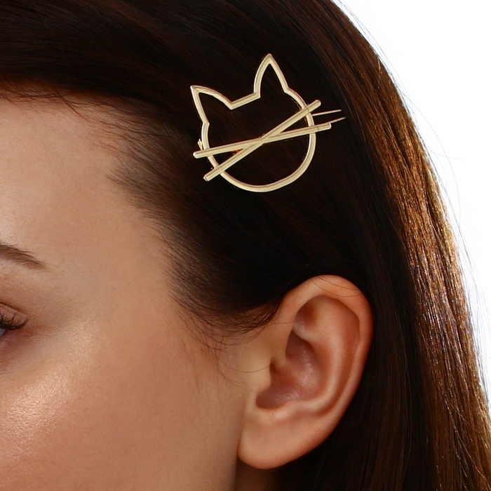 Заколка для волос «Cute cat», 6 х 2 см Заколка для волос «Cute cat», 6 х 2 см