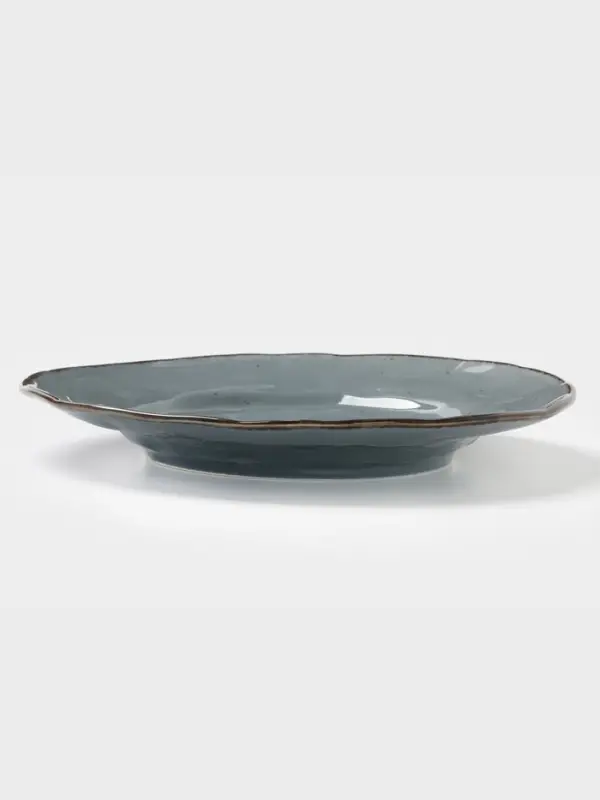 Тарелка Magistro Alpine Frost, d=27.4 см, фарфор, голубовато-серый