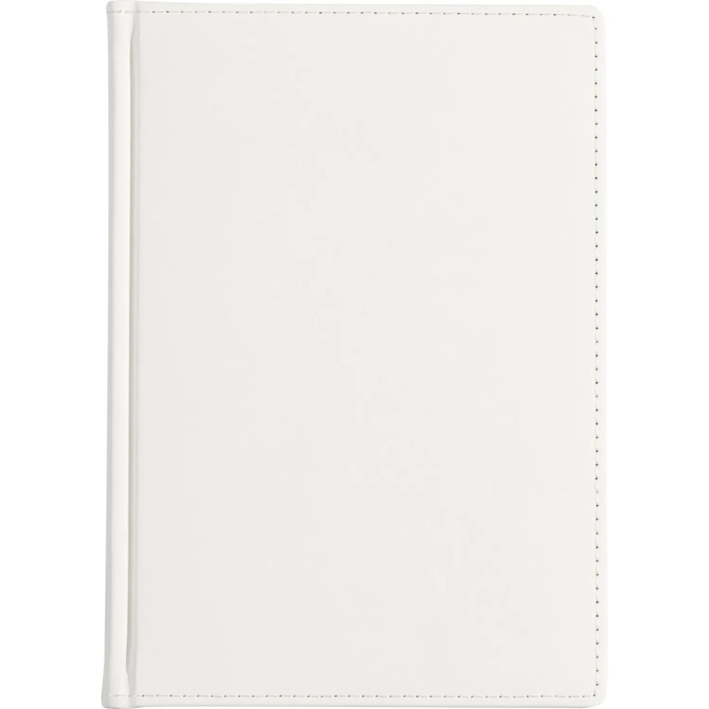 Ежедневник недатированный А5+, 136л, VELVET белый  3-115/23