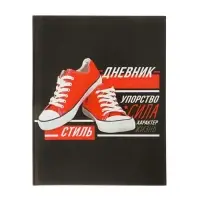 Дневник школьный для 5-11 классов, &laquo;Кеды&raquo;, твёрдая обложка 7БЦ, глянцевая ламинация, 48 листов