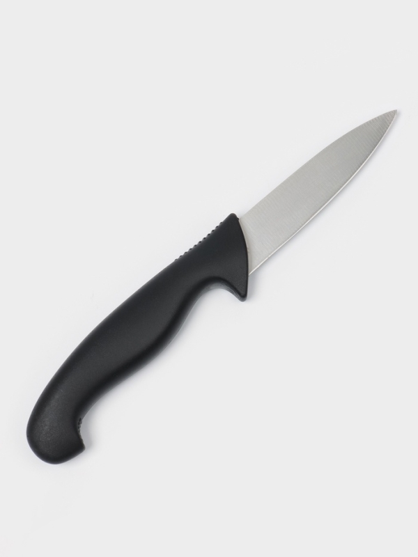 Нож овощной, лезвие 8,5 см, черная ручка Нож овощной, лезвие 8,5 см, черная ручка