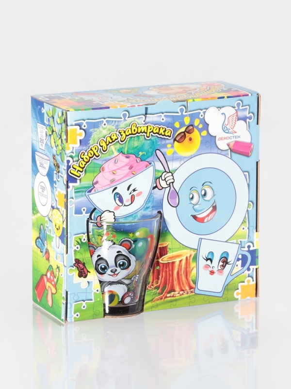 Набор для завтрака  Набор для завтрака "Давай поиграем" (салатник+тарелка+кружка для чая)