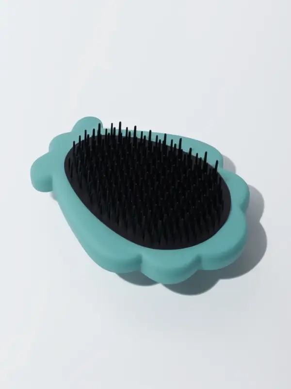 Расчёска массажная &laquo;Ракушка&raquo;, 11&times;8.5 см, голубая