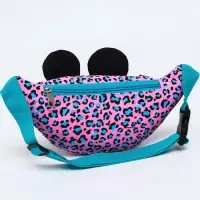 Сумка поясная детская для девочки, с ушками, 25&times;6&times;13 см, Минни Маус