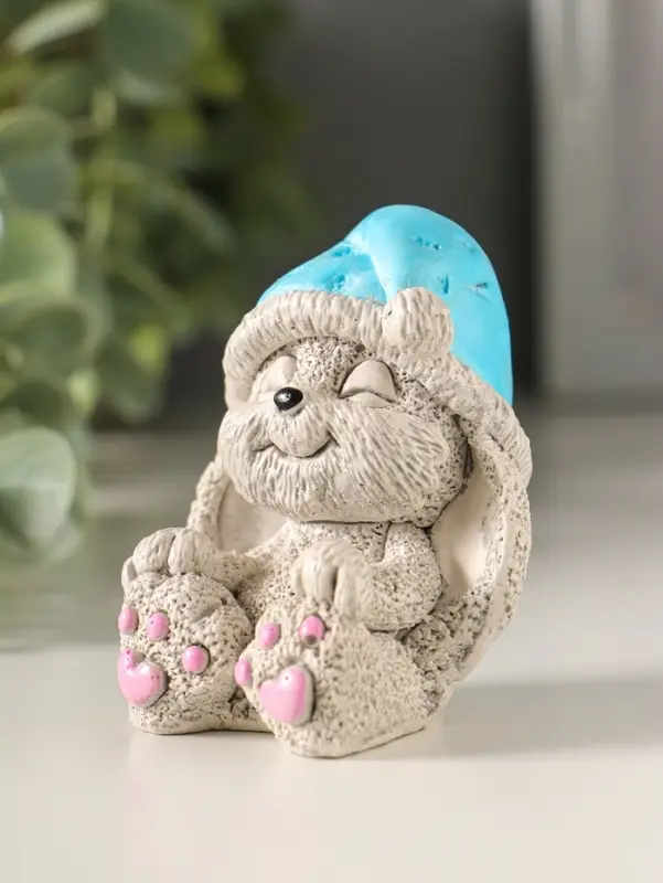 Фигурка гипс &laquo;Кролик в колпаке&raquo;, 7&times;5.5&times;5.5 см, цветной