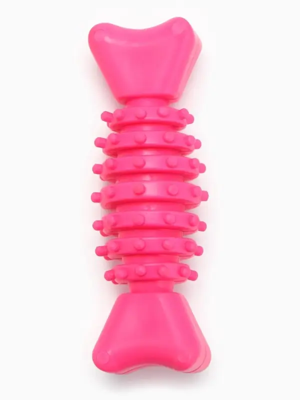 Жевательная игрушка для собак &laquo;Конфетка&raquo;, 2 см, TPR, розовая
