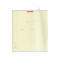 Тетрадь 12 листов, ErichKrause &laquo;Классика. CoverPro&raquo;, в клетку, пластиковая обложка, блок офсет, 100% белизна, МИКС