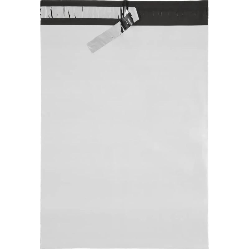 Курьер-пакет ПВД без печати, без КСД, размер 300x400+40, 45 мкм, 25 шт/уп