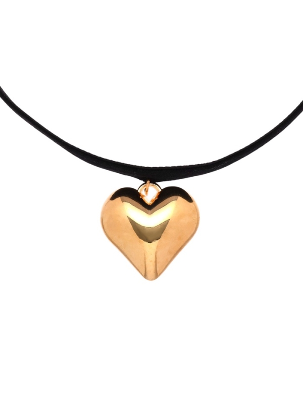 Чокер «Стиль» сердце, цвет золото, 30 см