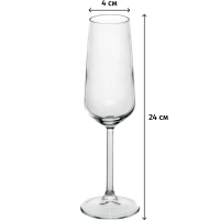 Бокал для шампанского АЛЛЕГРА 195 мл 2 шт