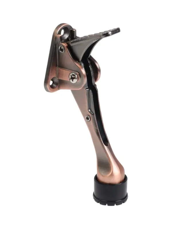 Фиксатор дверной LOCKLAND “козья ножка”, с автоподъемом, цвет медь Фиксатор дверной LOCKLAND “козья ножка”, с автоподъемом, цвет медь