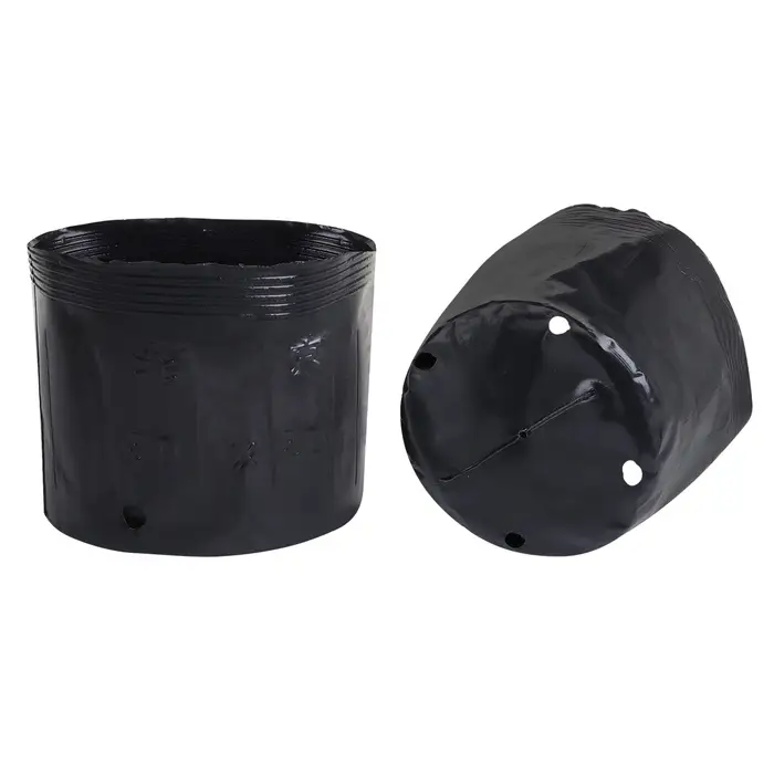 Пакет для рассады, 10 л, d = 25 см, h = 26 см, полиэтилен, чёрный, Greengo