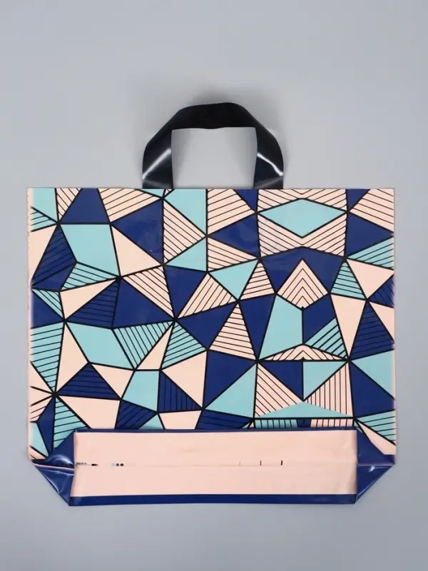 Пакет с петлевой ручкой "Геометрия" 35 х 30 х 8, см, 60 мкм