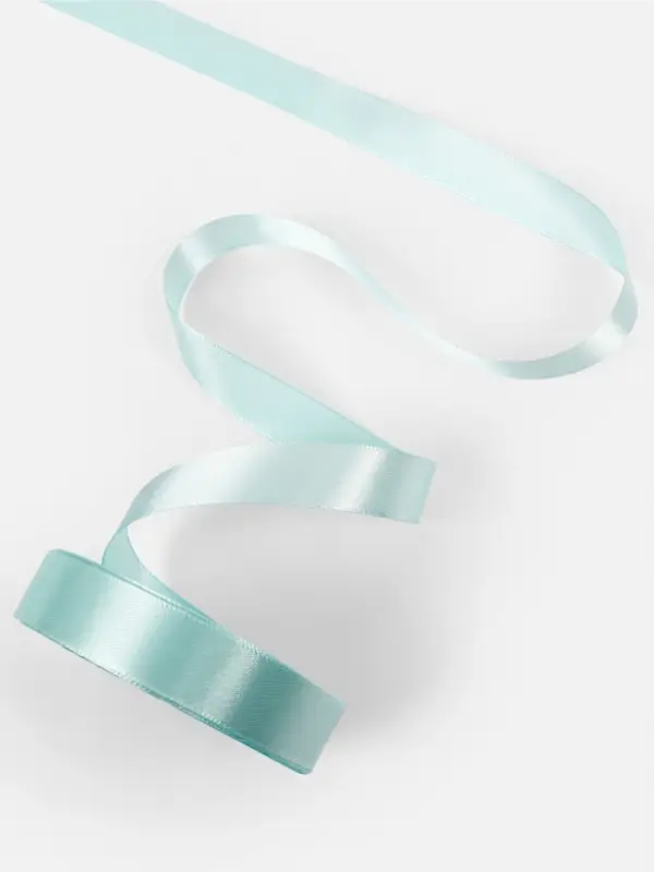 Лента атласная, 20 мм, 23&plusmn;1 м, голубая №211