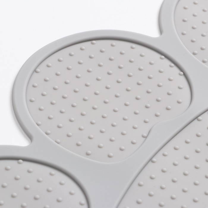 Коврик силиконовый под миску, 40 х 30 см, серый Коврик силиконовый под миску, 40 х 30 см, серый