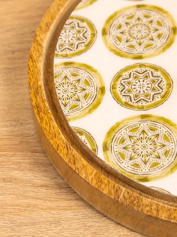 Блюдо сервировочное с крышкой 24х24х13 см, дерево, стекло