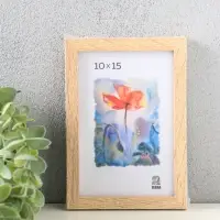 Фоторамка для фото 10х15 см, FIX, мдф, (пластик экран) сл. кость