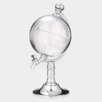 Башня пивная с воронкой &laquo;Земной шар&raquo;, 1.9 л, пластик, серебристая