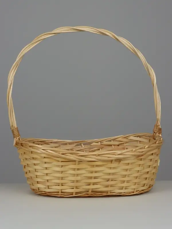 Корзина плетеная (ива) 45х28хH15/12 TH47, 1 шт., натуральный