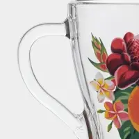 Кружка &laquo;Тропические фрукты&raquo;, 250 мл, стекло, прозрачная, рисунок МИКС