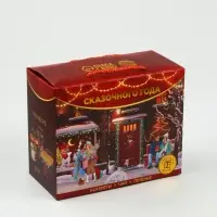 Подарочный набор «Сказочного года»: чай (50 г), конфеты (110 г), печенье брауни (120 г) Подарочный набор «Сказочного года»: чай (50 г), конфеты (110 г), печенье брауни (120 г)