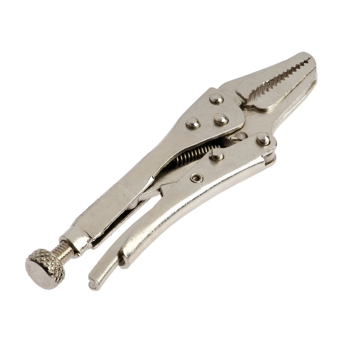 Зажим ручной ТУНДРА, удлиненный плоский захват, с фиксатором, 105 мм Зажим ручной ТУНДРА, удлиненный плоский захват, с фиксатором, 105 мм