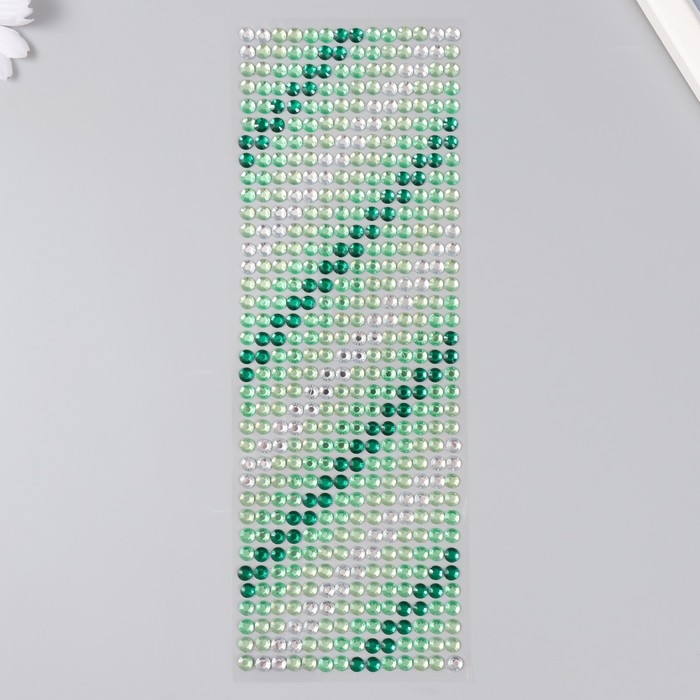 Стразы самоклеющиеся d 6 мм, зелёный Стразы самоклеющиеся d 6 мм, зелёный