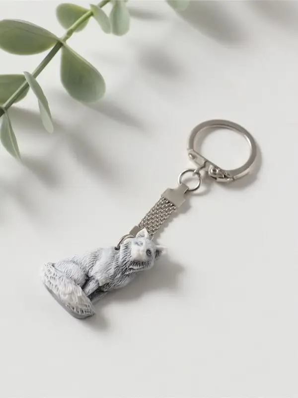 Брелок "Лисичка сидит" (барельеф), 3,5см