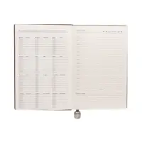 Ежедневник недатированный формат А5, 80л, линия, с ручкой, подар коробка, Серый