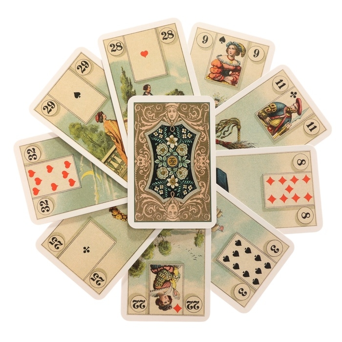 Мини-карты таро  Мини-карты таро "Оракул. Ленорман", 36 карт, карта 8.8 х 5.8 см