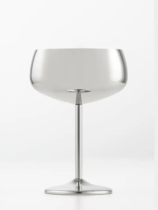 Бокал-коктейльная рюмка, 400 мл, 16&times;11.5 см, нержавеющая сталь, серебристый