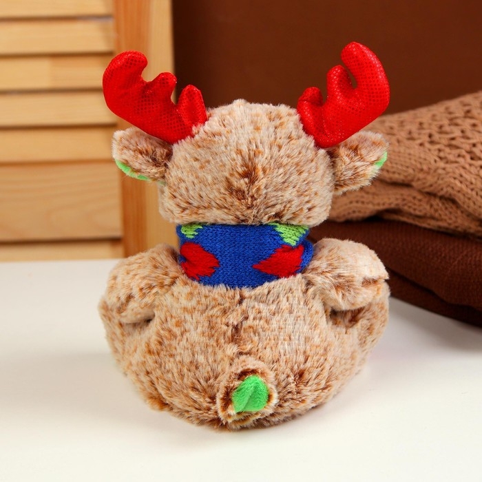 Новый год! Мягкая игрушка «Олень», 15 см, цвет разноцветный Новый год! Мягкая игрушка «Олень», 15 см, цвет разноцветный