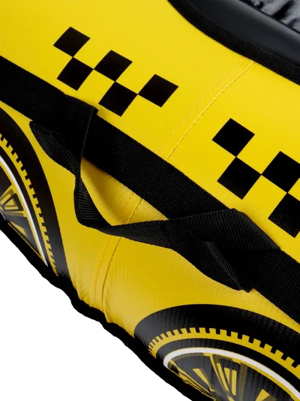 Тюбинг-ватрушка овальный МАШИНКА желтая Тюбинг-ватрушка овальный МАШИНКА желтая