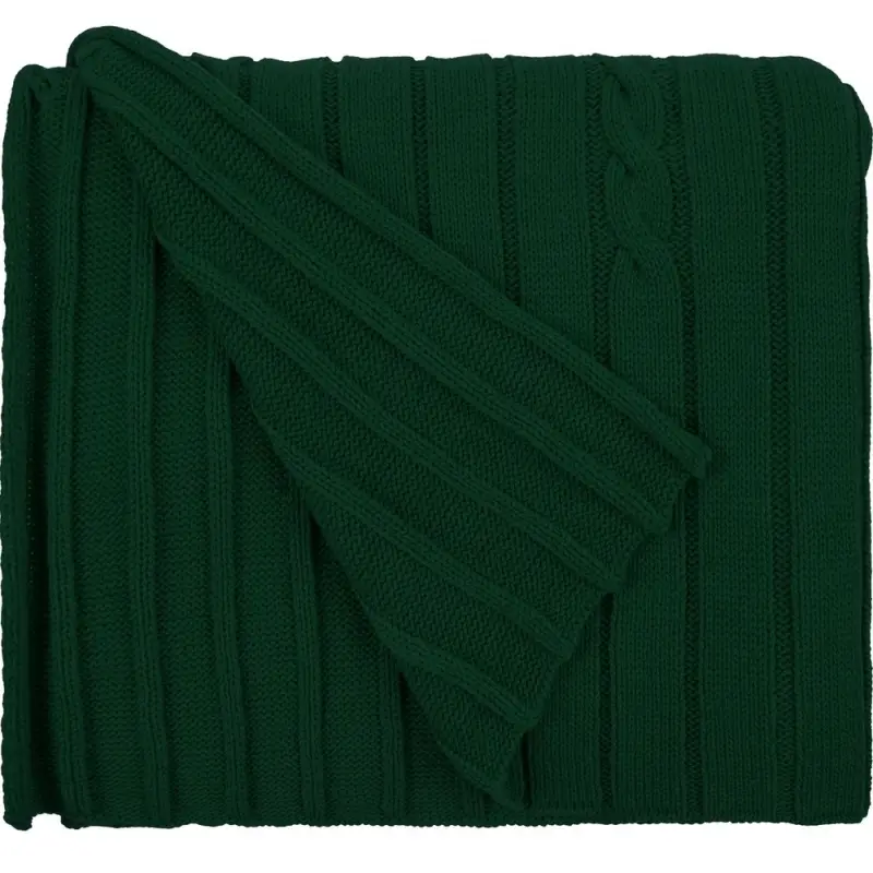 Плед Tressa, темно-зеленый Плед Tressa, темно-зеленый