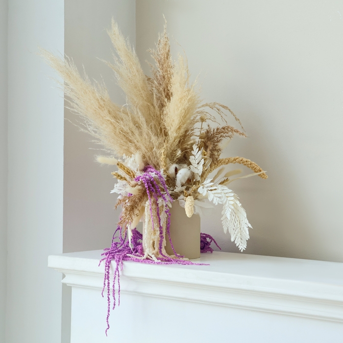 Сухие цветы амаранта, 100 г, размер листа: от 50 до 60 см, цвет фиолетовый Сухие цветы амаранта, 100 г, размер листа: от 50 до 60 см, цвет фиолетовый