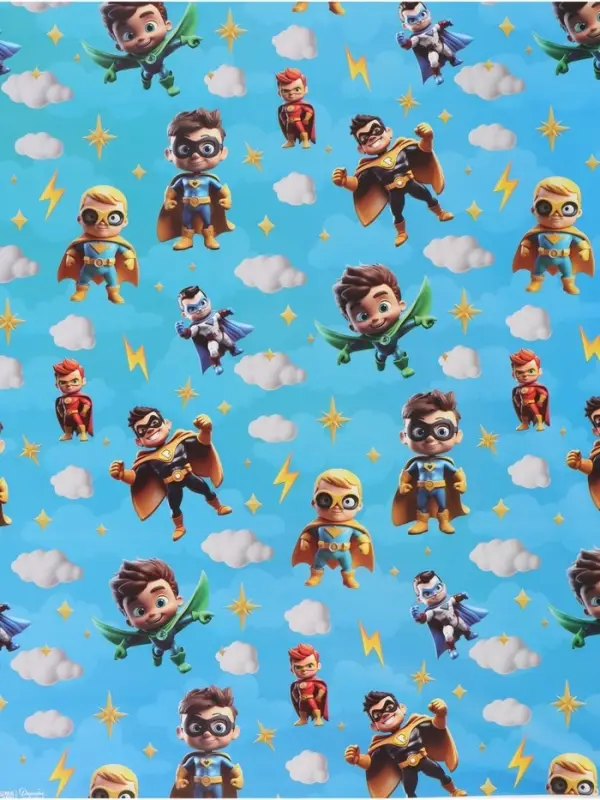 Бумага упаковочная &laquo;Супергерои&raquo;, глянец, 70&times;100 см