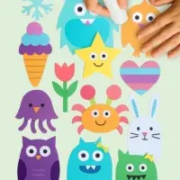 Бумага цветная &laquo;Каляка-Маляка&raquo;, А4, 16 листов, 8 цветов, двусторонняя, на скрепке