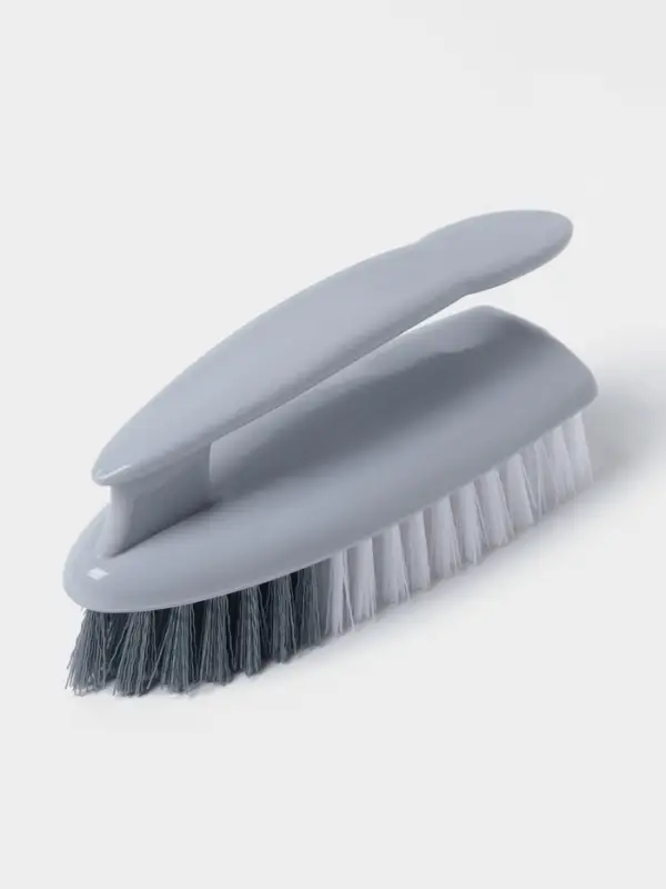 Щётка утюжок для уборки &laquo;Дельта&raquo;, с ручкой, жёсткая щетина, пластик, 15&times;5.5&times;7.5 см, МИКС