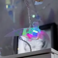 Гирлянда &laquo;Нить&raquo; 2.5 м с насадками &laquo;Птички&raquo;, IP20, прозрачная нить, 10 LED, свечение белое, 220 В