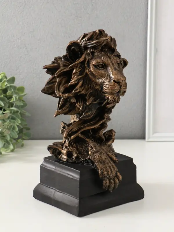 Копилка Копилка "Лев на пьедестале" 31х18 см, бронза