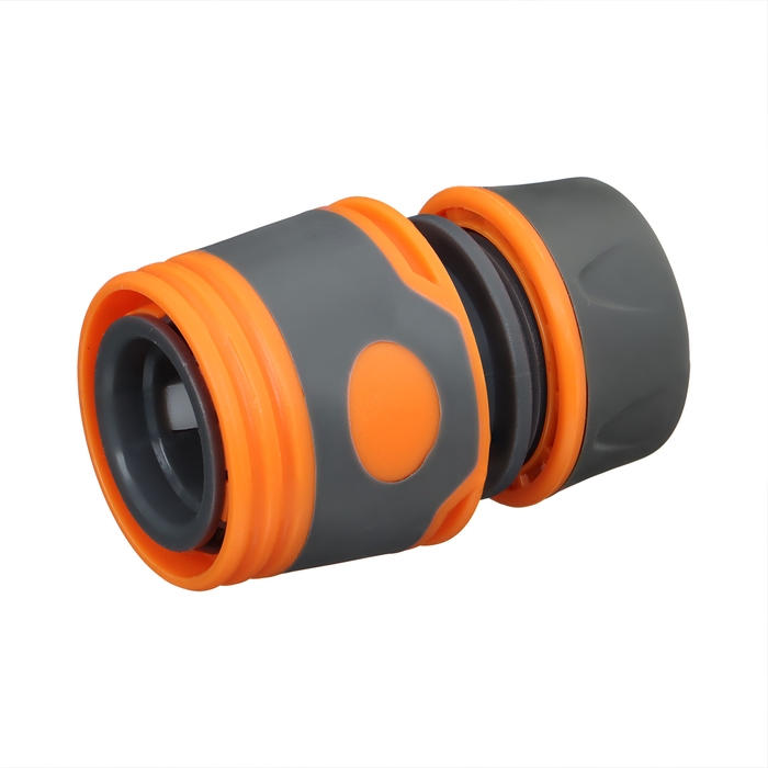 Коннектор, 1/2 Коннектор, 1/2" (12 мм), быстросъёмное соединение, прорезиненный пластик, Greengo