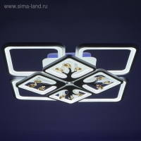 Люстра с ПДУ 671142/8 LED 240Вт диммер RGB 3 режима 3000-6000К белый 56,5х56,5х14 см BayerLux 462219