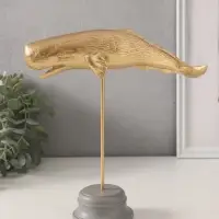 Фигурка &laquo;Золотой кашалот&raquo;, полистоун, 21.5&times;8&times;24 см