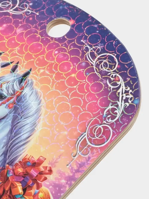 Доска разделочная сувенирная Дарим Красиво «Символ года. Любви и верности!», дерево, 27.5×19.5×0.5 см, разноцветная